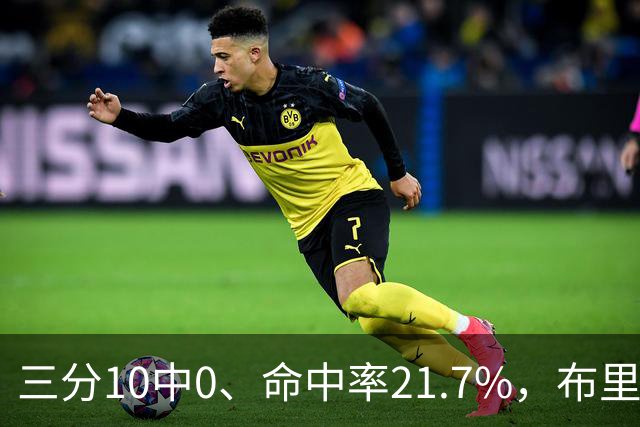 三分10中0、命中率21.7%，布里奇斯赛季场均仅3.3分